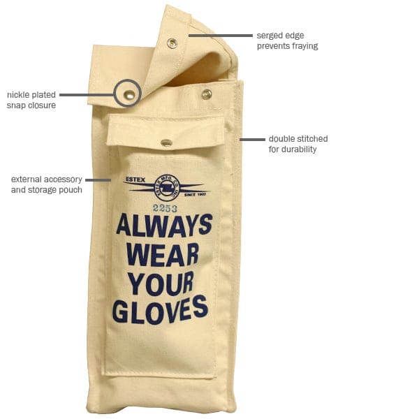 Canvas Glove Bag w/Pocket – Low Voltage