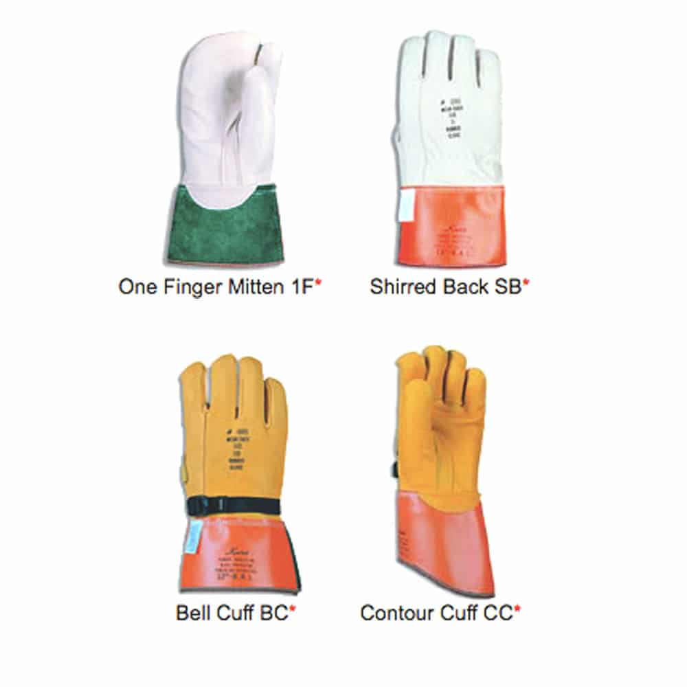1050 Series Leather Glove Protector 14″ One Finger Mitten