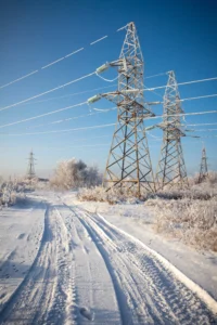 Winter Storm T & D Work